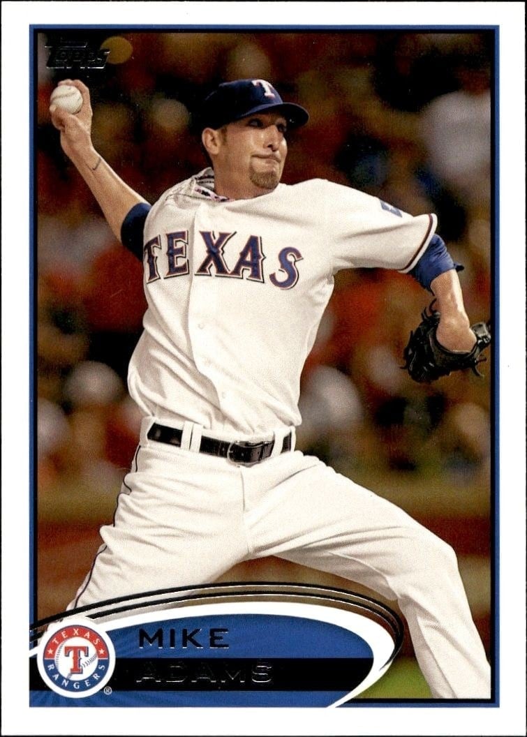 Mike Adams 2012 Topps #8 Baseball Trading Card - Front 2012 Topps Mike Adams #8 baseball trading card front