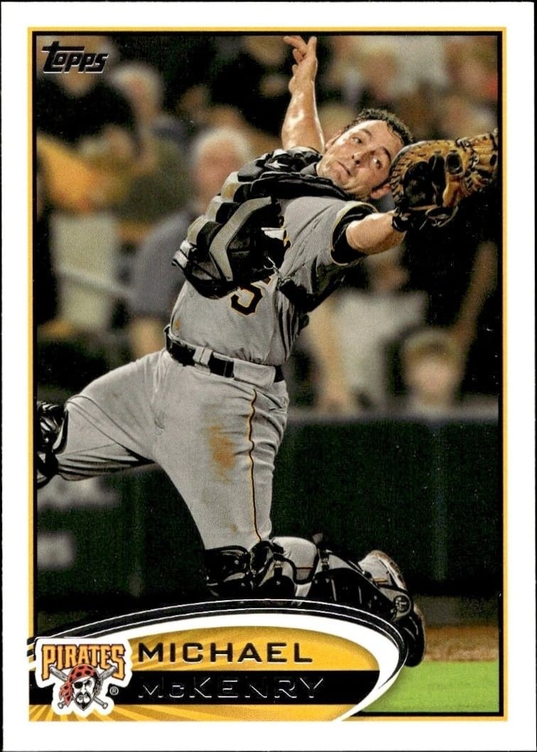 Michael McKenry 2012 Topps #99 Baseball Trading Card - Front 2012 Topps Michael McKenry #99 baseball trading card front