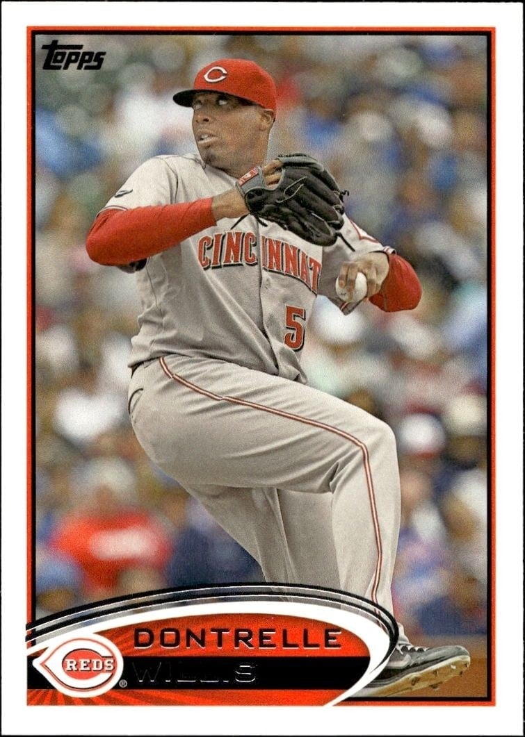 Dontrelle Willis 2012 Topps #89 Baseball Trading Card - Front 2012 Topps Dontrelle Willis #89 baseball trading card front