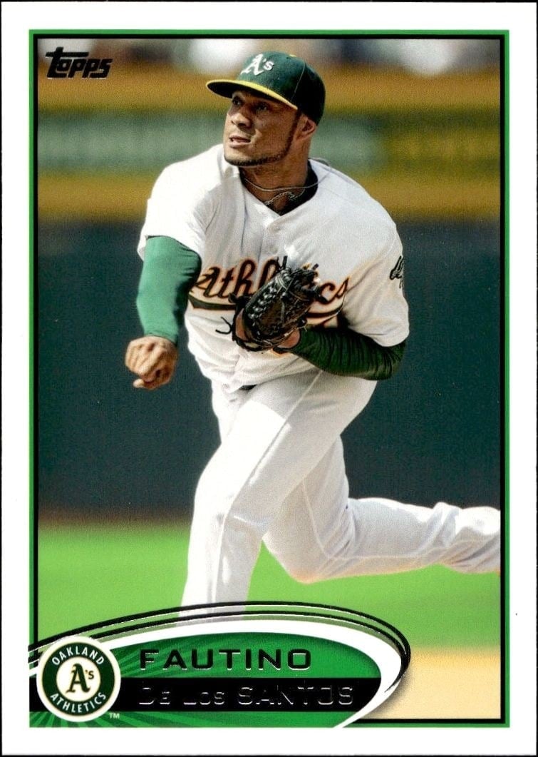 Fautino De Los Santos 2012 Topps #505 Baseball Trading Card - Front 2012 Topps Fautino De Los Santos #505 baseball trading card front