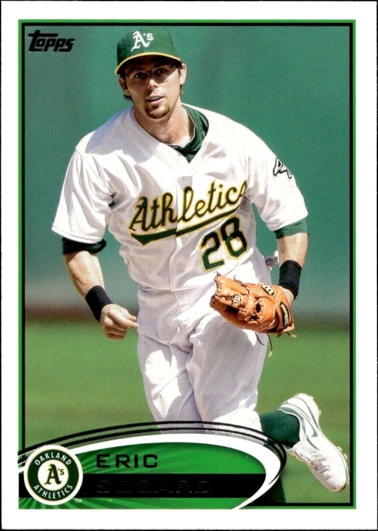 Eric Sogard 2012 Topps #487 Baseball Trading Card - Front 2012 Topps Eric Sogard #487 baseball trading card front