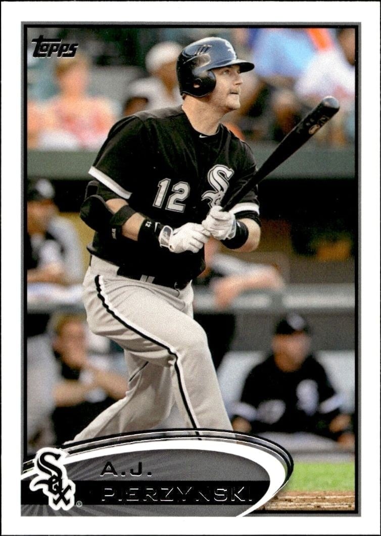A.J. Pierzynski 2012 Topps #116 Baseball Trading Card - Front 2012 Topps A.J. Pierzynski #116 baseball trading card front