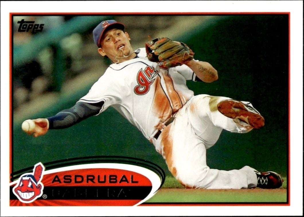Asdrubal Cabrera 2012 Topps #130 Baseball Trading Card - Front 2012 Topps Asdrubal Cabrera #130 baseball trading card front