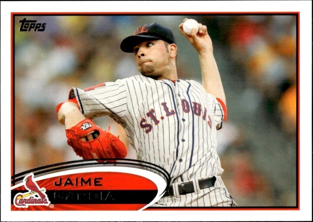 Jaime Garcia 2012 Topps #3 Baseball Trading Card - Front 2012 Topps Jaime Garcia #3 baseball trading card front