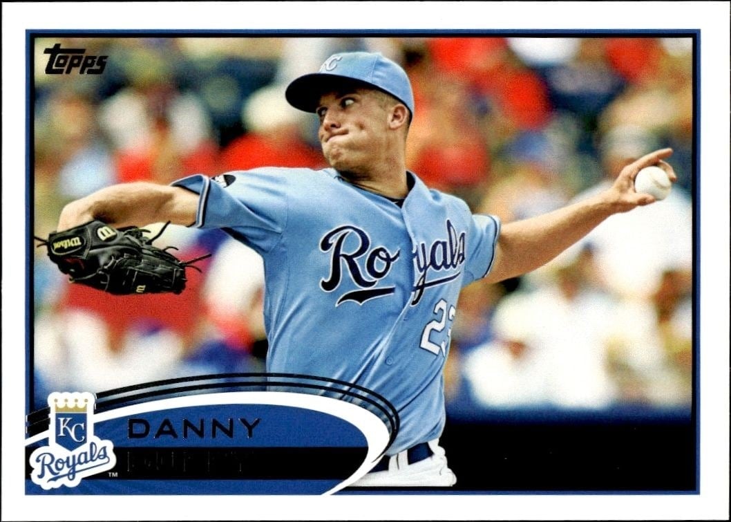 Danny Duffy 2012 Topps #194 Baseball Trading Card - Front 2012 Topps Danny Duffy #194 baseball trading card front