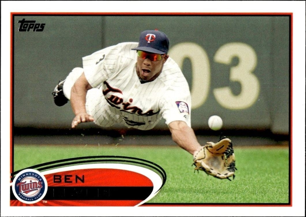 Ben Revere 2012 Topps #62 Baseball Trading Card - Front 2012 Topps Ben Revere #62 baseball trading card front