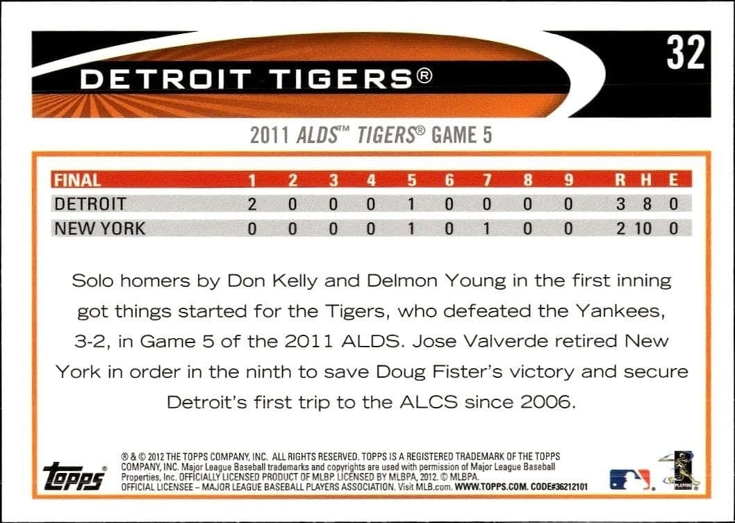 Detroit Tigers - Back