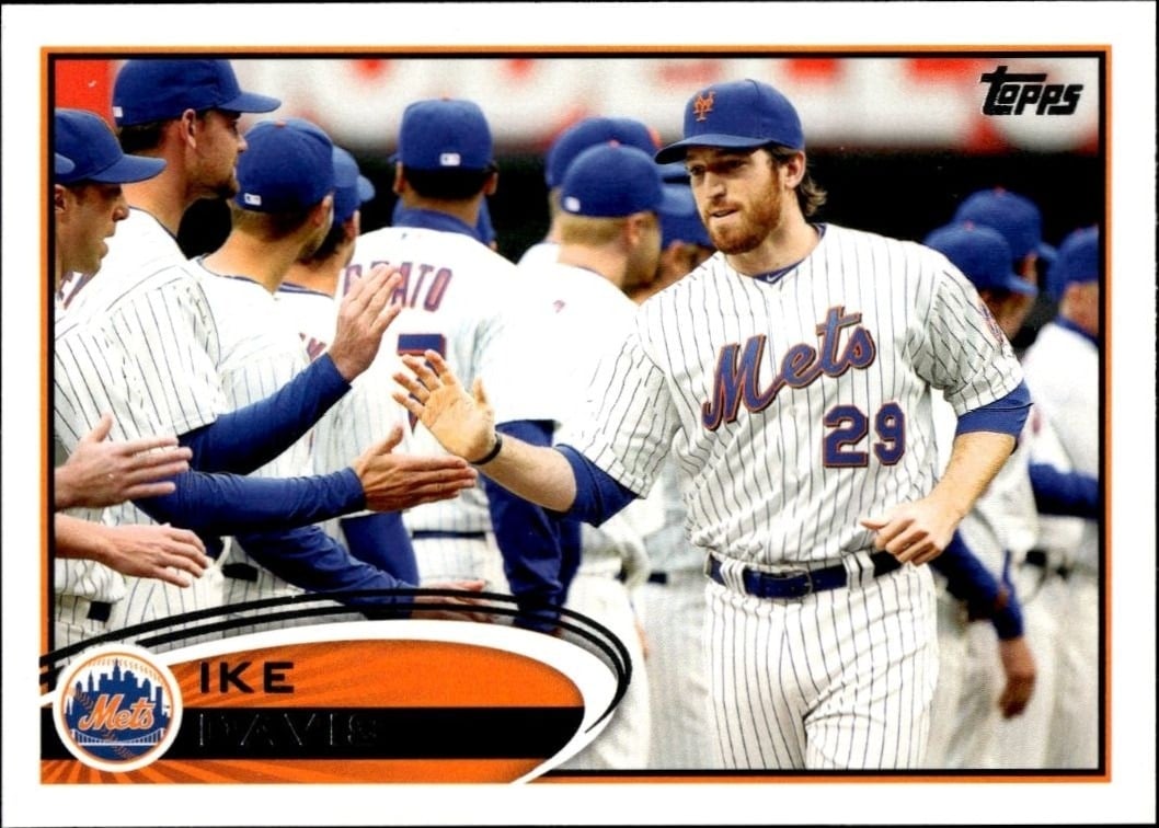 Ike Davis 2012 Topps #24 Baseball Trading Card - Front 2012 Topps Ike Davis #24 baseball trading card front