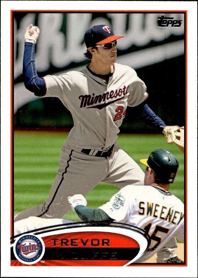 Trevor Plouffe 2012 Topps #249 Baseball Trading Card - Front 2012 Topps Trevor Plouffe #249 baseball trading card front