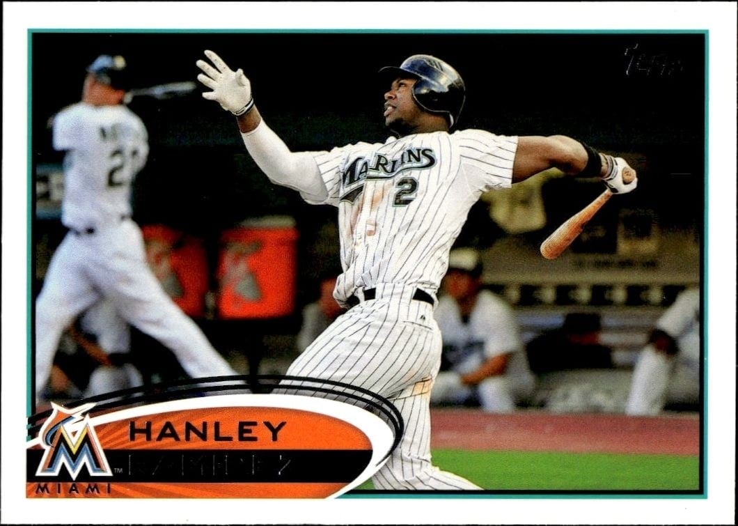 Hanley Ramirez 2012 Topps #60 Baseball Trading Card - Front 2012 Topps Hanley Ramirez #60 baseball trading card front