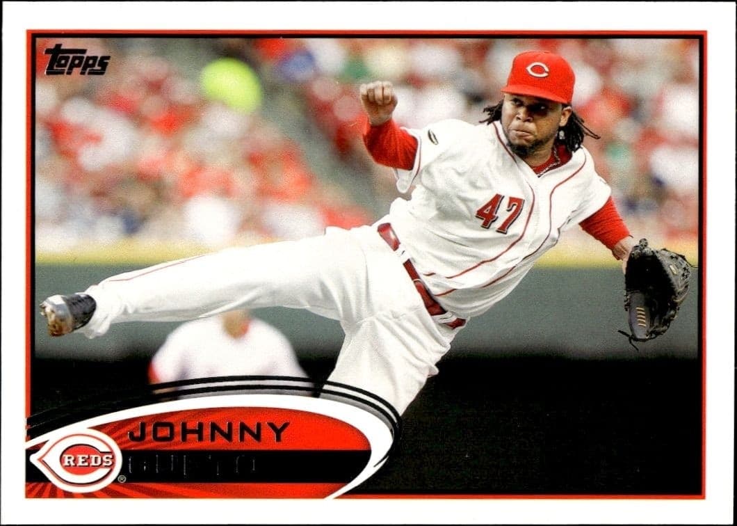 2012 Topps Series 1 Johnny Cueto #135 trading card