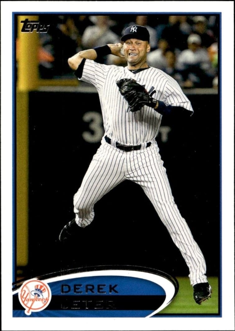 Derek Jeter 2012 Topps #30 Baseball Trading Card - Front 2012 Topps Derek Jeter #30 baseball trading card front