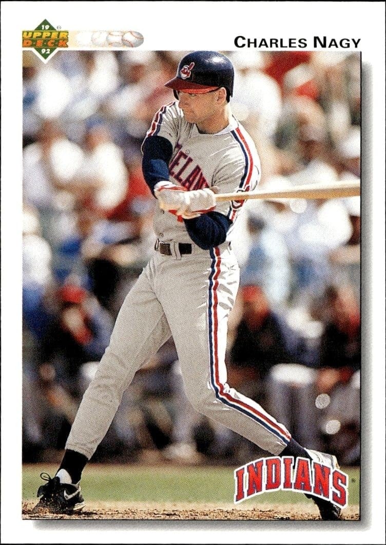 Charles Nagy 1992 Upper Deck #178 Baseball Trading Card - Front 1992 Upper Deck Charles Nagy #178 baseball trading card front