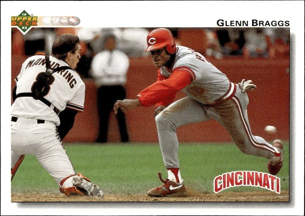 1992 Upper-Deck Glenn Braggs #341 trading card