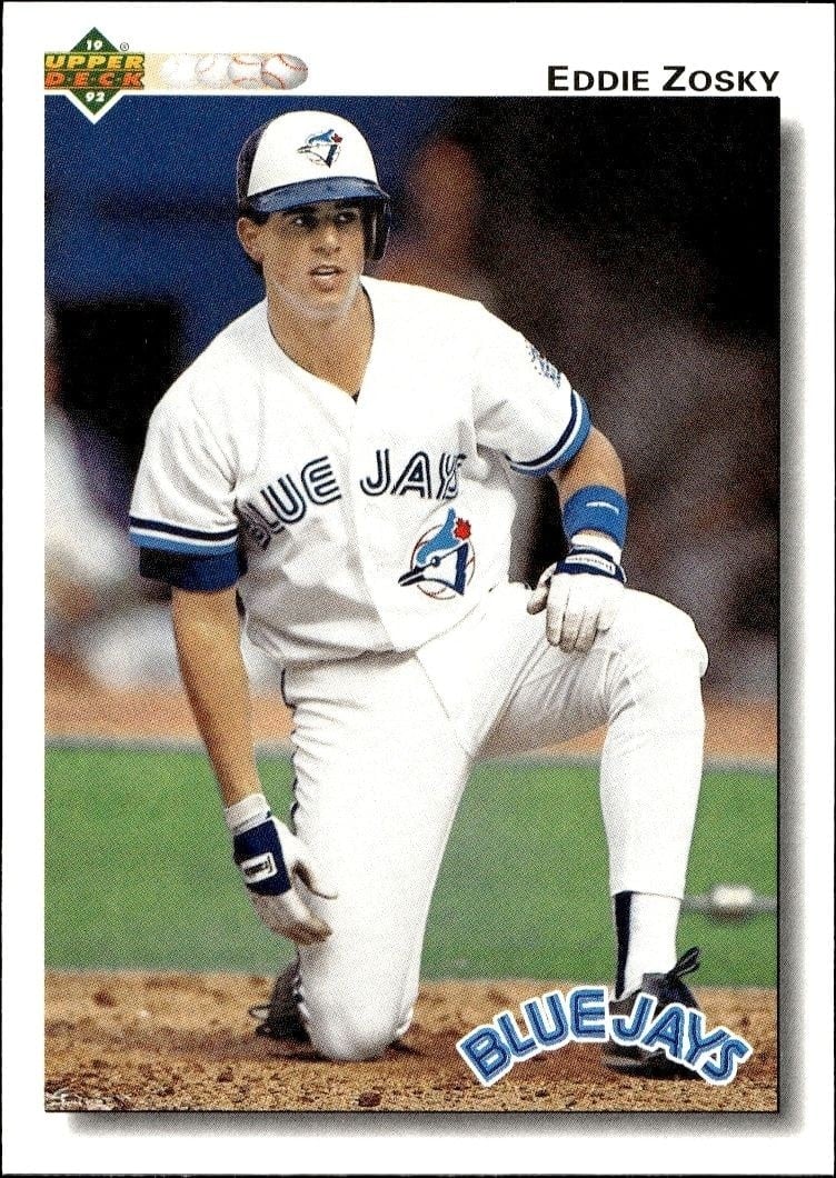 Eddie Zosky 1992 Upper Deck #544 Baseball Trading Card - Front 1992 Upper Deck Eddie Zosky #544 baseball trading card front