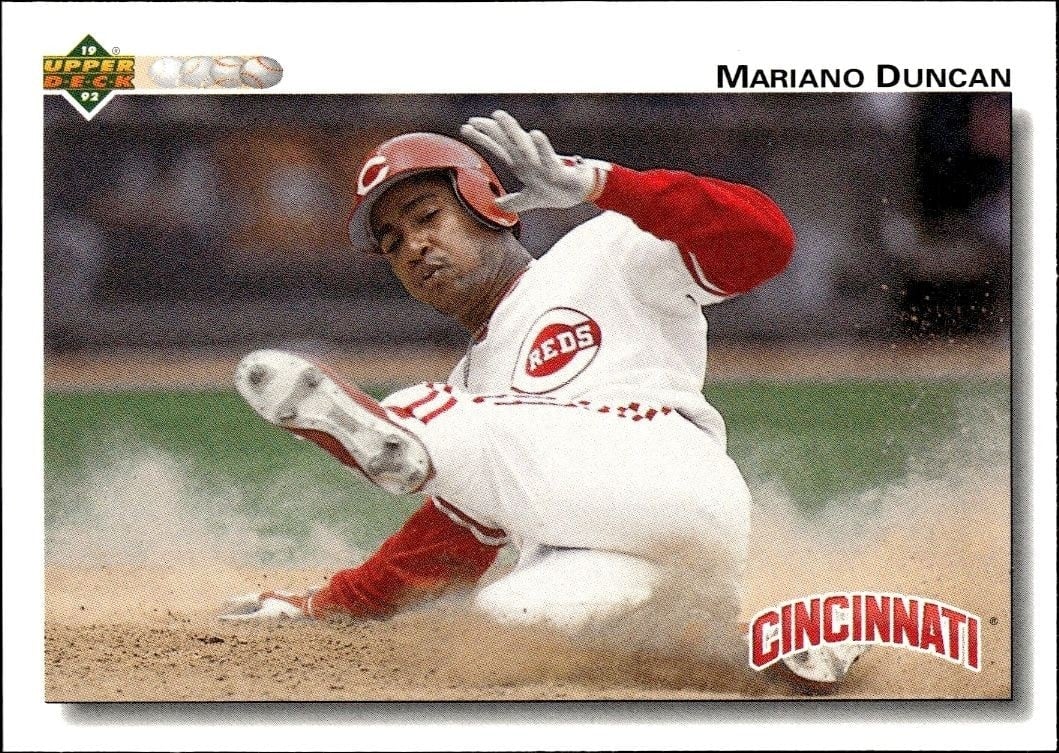 Mariano Duncan 1992 Upper Deck #659 Baseball Trading Card - Front 1992 Upper Deck Mariano Duncan #659 baseball trading card front