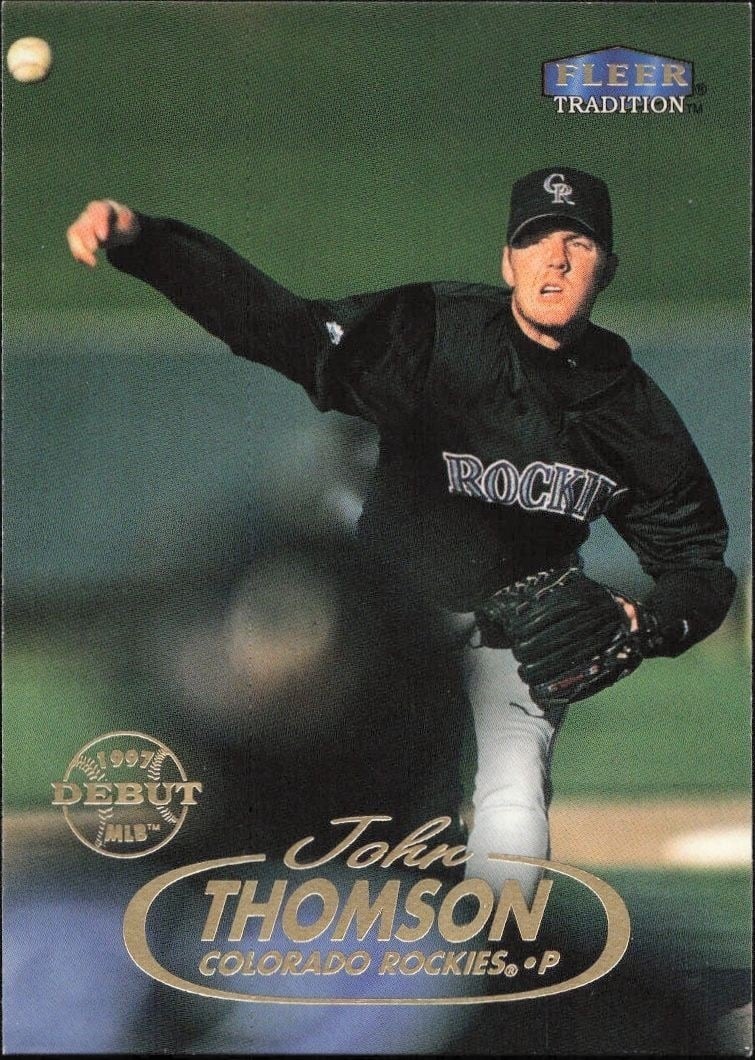 John Thomson 1998 Fleer Tradition #286 Baseball Trading Card - Front 1998 Fleer Tradition John Thomson #286 baseball trading card front