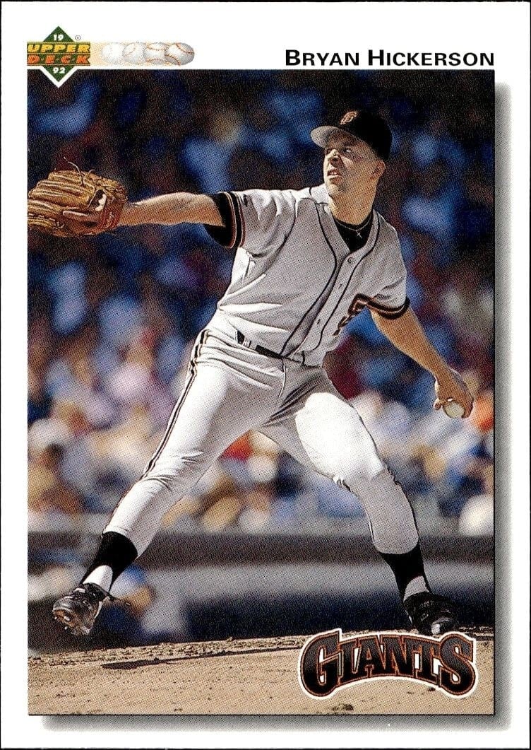 Bryan Hickerson 1992 Upper Deck #667 Baseball Trading Card - Front 1992 Upper Deck Bryan Hickerson #667 baseball trading card front