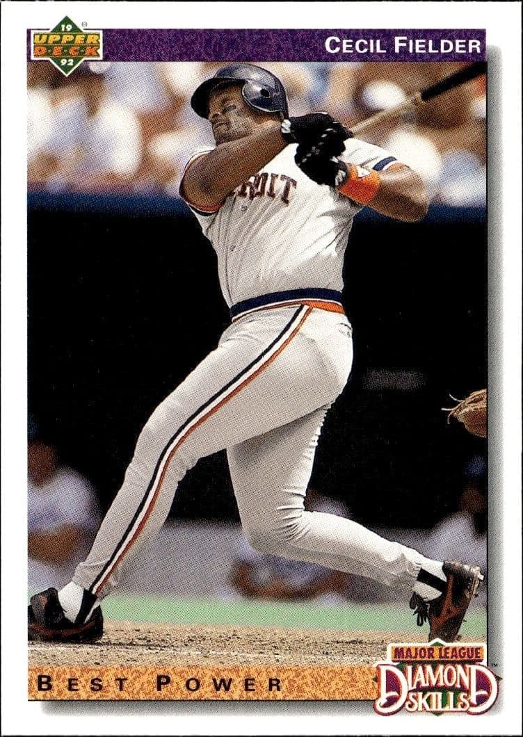 1992 Upper-Deck Cecil Fielder #647 trading card