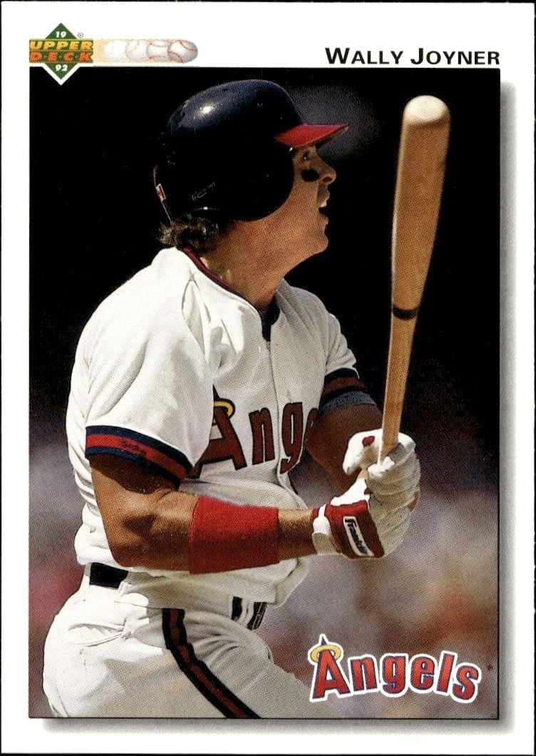 Wally Joyner 1992 Upper Deck #343 Baseball Trading Card - Front 1992 Upper Deck Wally Joyner #343 baseball trading card front