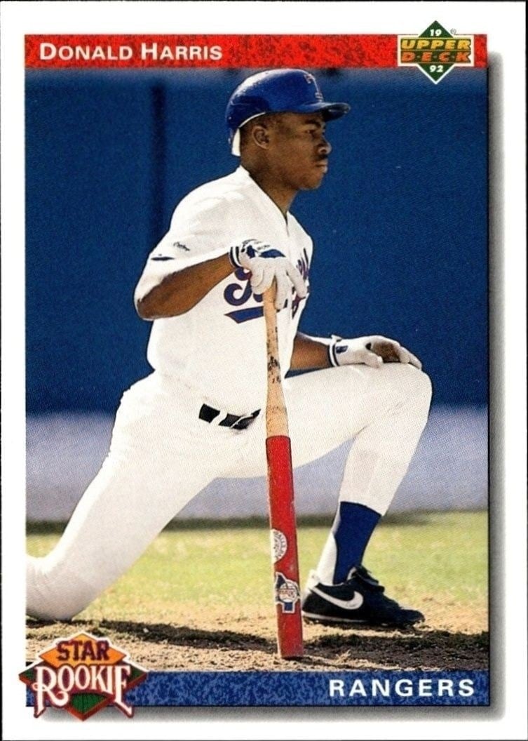 Donald Harris 1992 Upper Deck #11 Baseball Trading Card - Front 1992 Upper Deck Donald Harris #11 baseball trading card front