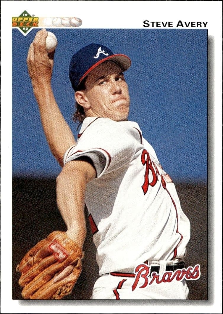 1992 Upper-Deck Steve Avery #475 trading card