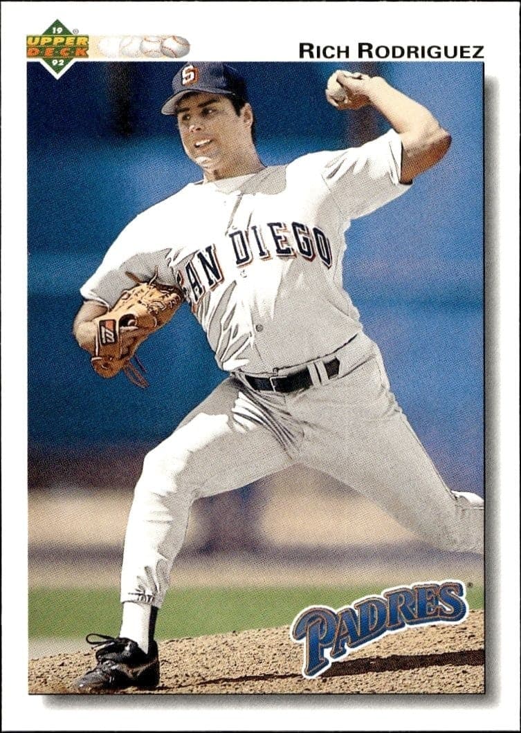1992 Upper-Deck Rich Rodriguez #568 trading card