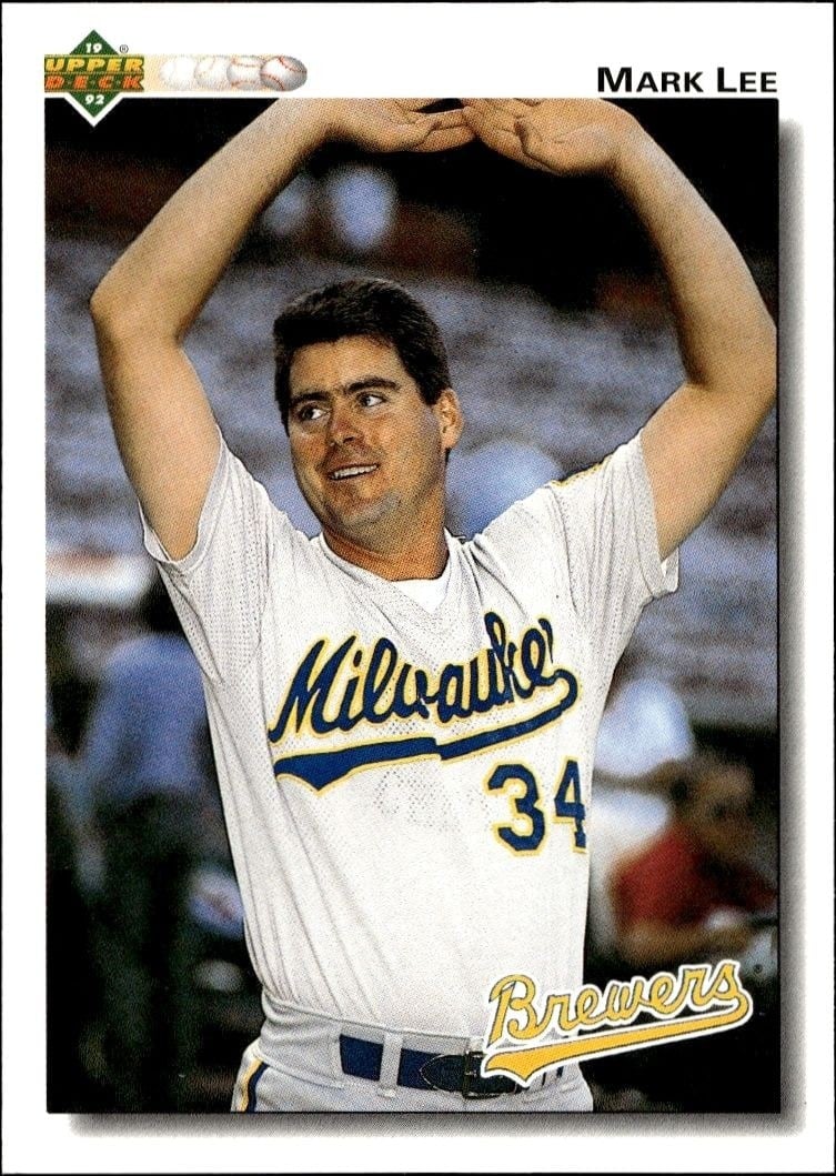 Mark Lee 1992 Upper Deck #507 Baseball Trading Card - Front 1992 Upper Deck Mark Lee #507 baseball trading card front