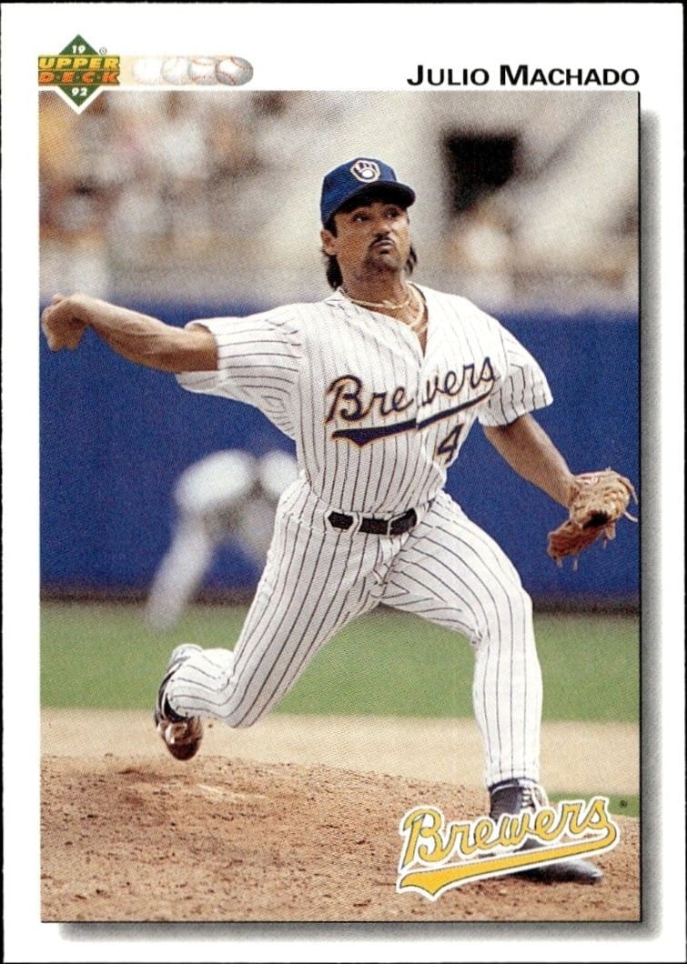 Julio Machado 1992 Upper Deck #479 Baseball Trading Card - Front 1992 Upper Deck Julio Machado #479 baseball trading card front