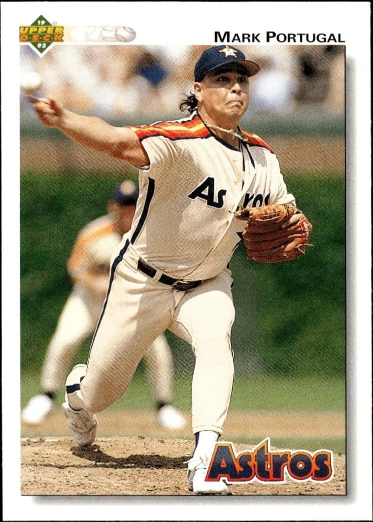 Mark Portugal 1992 Upper Deck #448 Baseball Trading Card - Front 1992 Upper Deck Mark Portugal #448 baseball trading card front