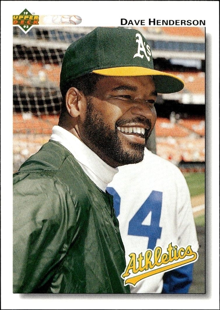 Dave Henderson 1992 Upper Deck #172 Baseball Trading Card - Front 1992 Upper Deck Dave Henderson #172 baseball trading card front