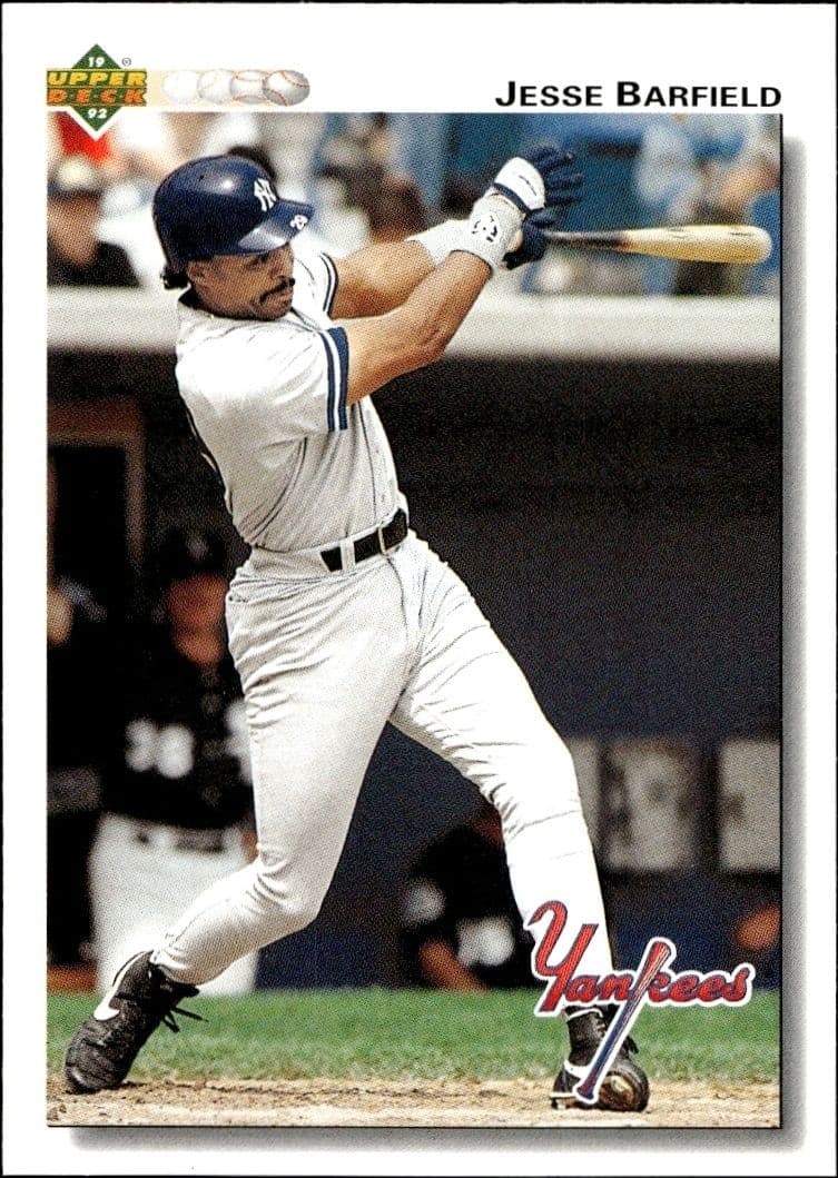 1992 Upper-Deck Jesse Barfield #139 trading card