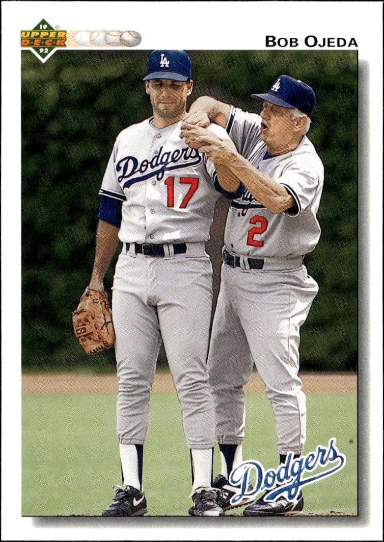 Bob Ojeda 1992 Upper Deck #666 Baseball Trading Card - Front 1992 Upper Deck Bob Ojeda #666 baseball trading card front
