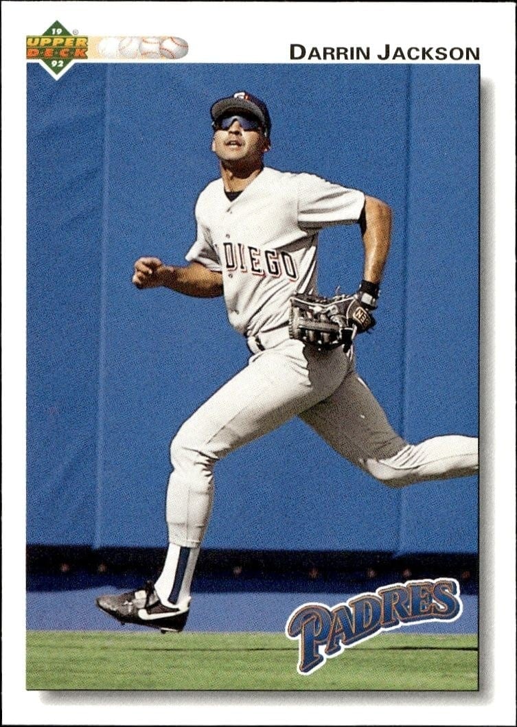 Darrin Jackson 1992 Upper Deck #328 Baseball Trading Card - Front 1992 Upper Deck Darrin Jackson #328 baseball trading card front