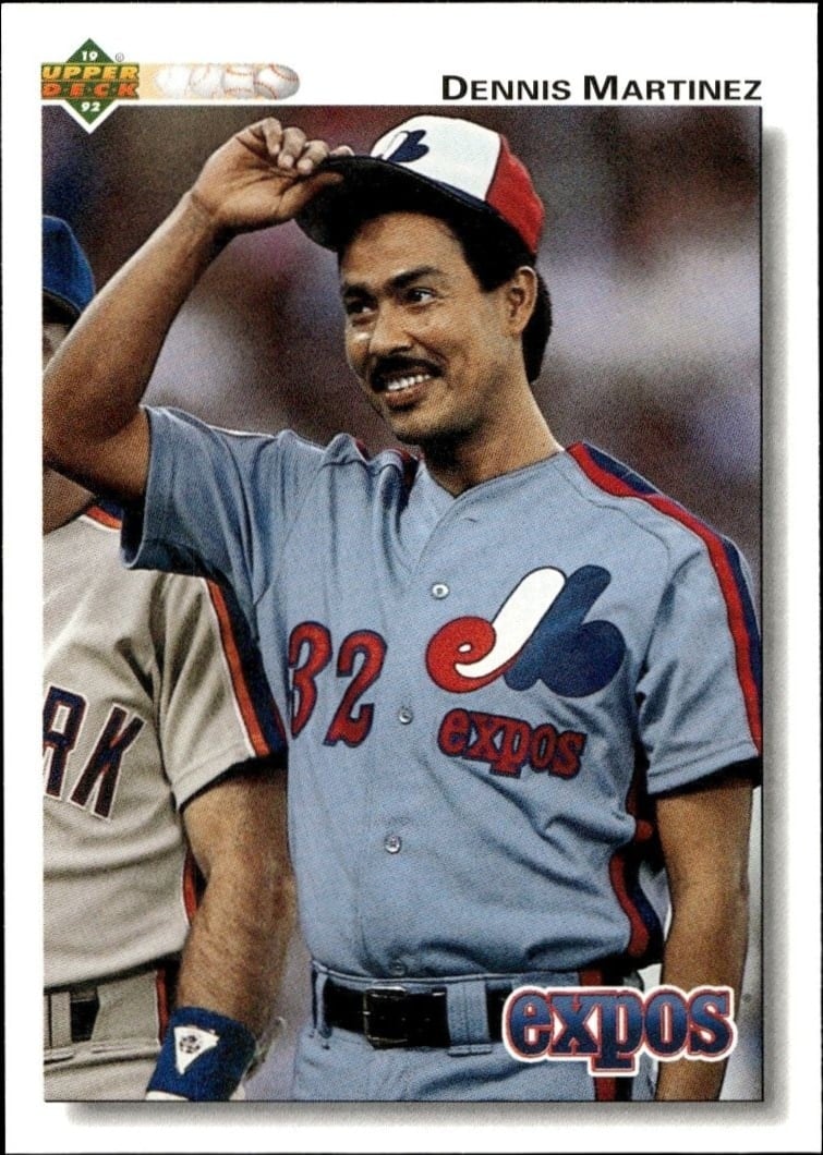 Dennis Martinez 1992 Upper Deck #365 Baseball Trading Card - Front 1992 Upper Deck Dennis Martinez #365 baseball trading card front