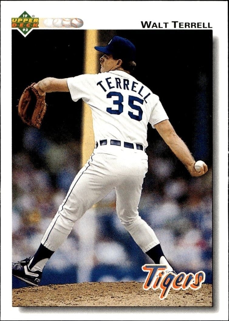 Walt Terrell 1992 Upper Deck #520 Baseball Trading Card - Front 1992 Upper Deck Walt Terrell #520 baseball trading card front