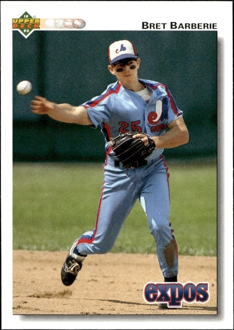1992 Upper-Deck Bret Barberie #363 trading card