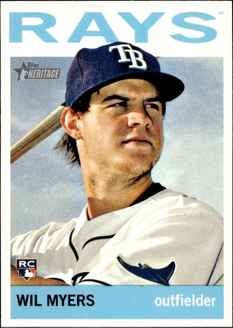 Wil Myers 2013 Topps Heritage High Number #H564 Baseball Trading Card - Front 2013 Topps Heritage High Number Wil Myers #H564 baseball trading card front