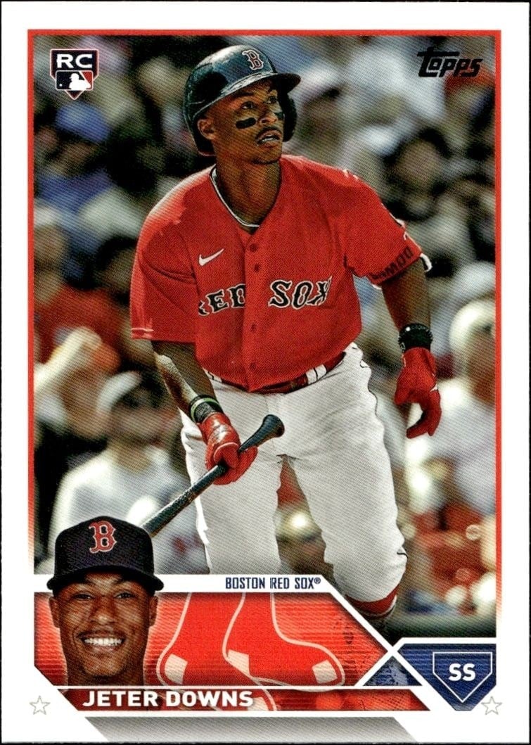 Jeter Downs 2023 Topps #165 Baseball Trading Card - Front 2023 Topps Jeter Downs #165 baseball trading card front