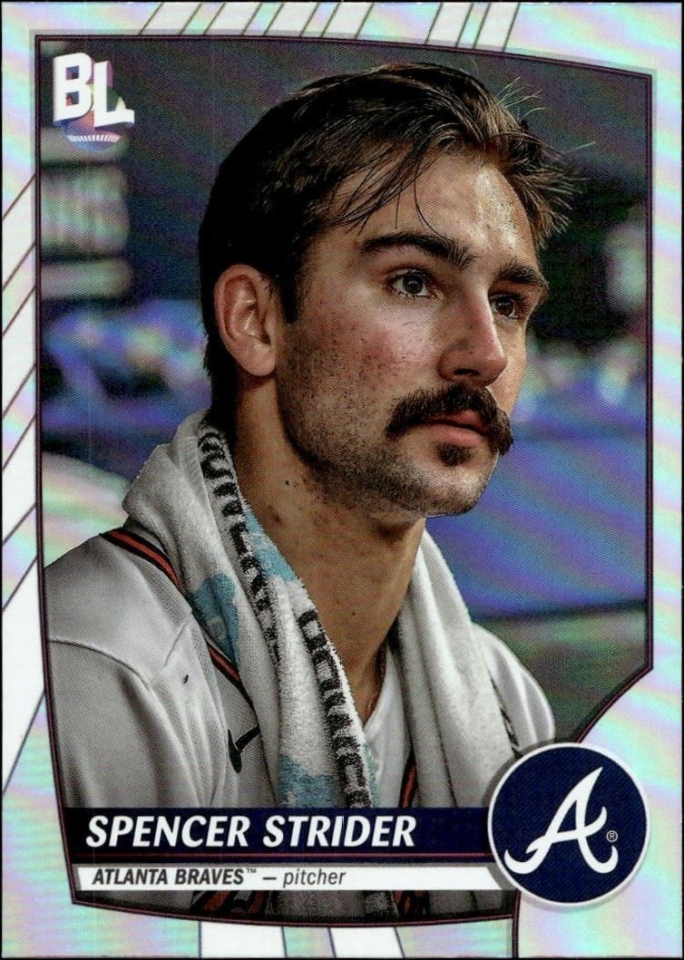 Spencer Strider 2023 Topps Big League #227 Baseball Trading Card - Front 2023 Topps Big League Spencer Strider #227 baseball trading card front