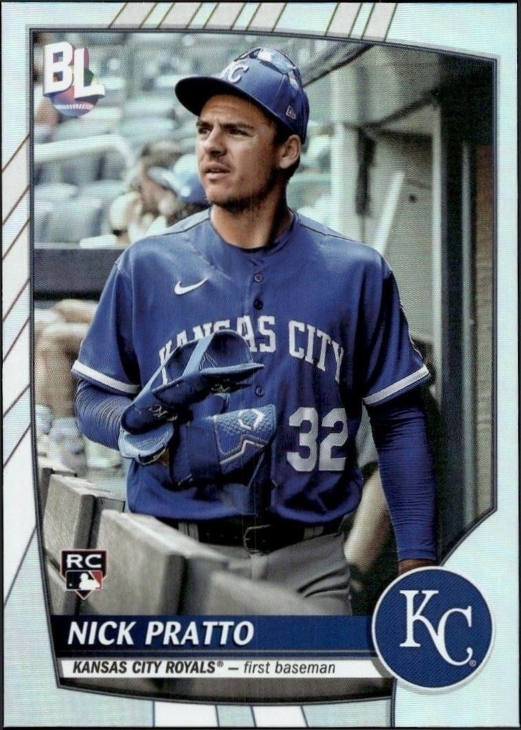 Nick Pratto 2023 Topps Big League #205 Baseball Trading Card - Front 2023 Topps Big League Nick Pratto #205 baseball trading card front