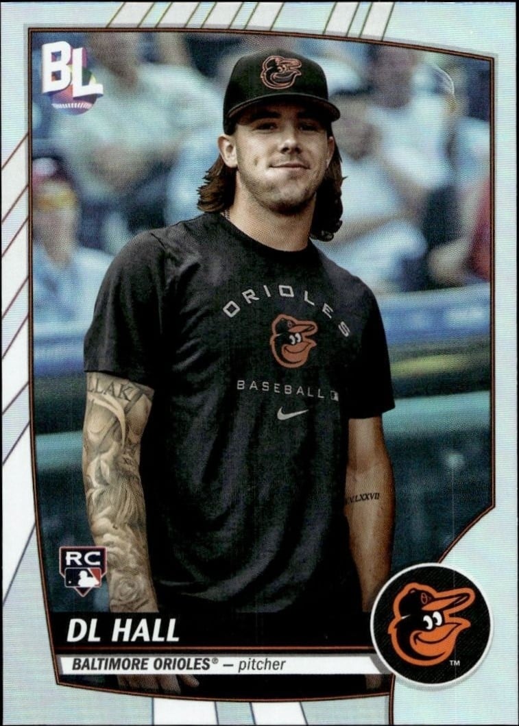 Dl Hall 2023 Topps Big League #207 Baseball Trading Card - Front 2023 Topps Big League Dl Hall #207 baseball trading card front