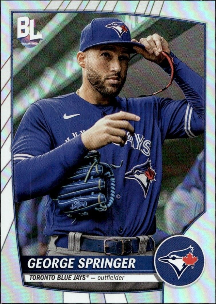 George Springer 2023 Topps Big League #222 Baseball Trading Card - Front 2023 Topps Big League George Springer #222 baseball trading card front