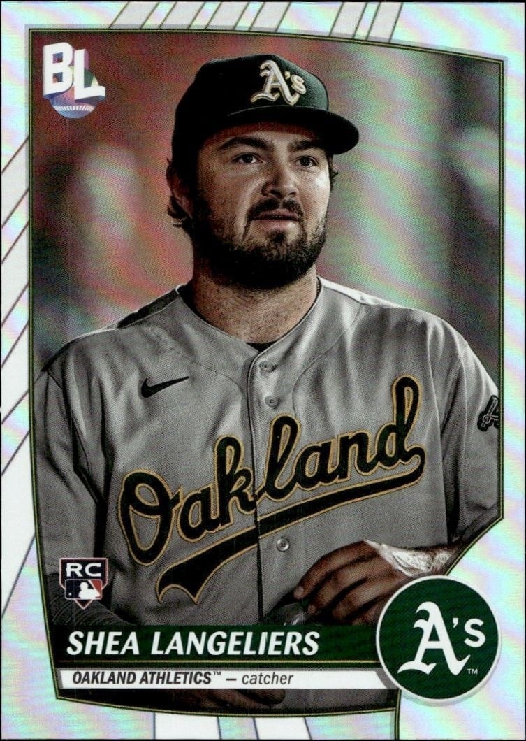 Shea Langeliers 2023 Topps Big League #212 Baseball Trading Card - Front 2023 Topps Big League Shea Langeliers #212 baseball trading card front