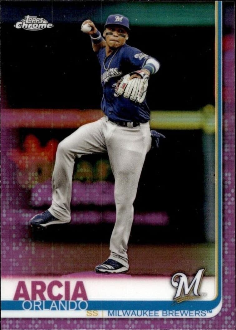 2019 Topps Chrome Orlando Arcia #189 trading card