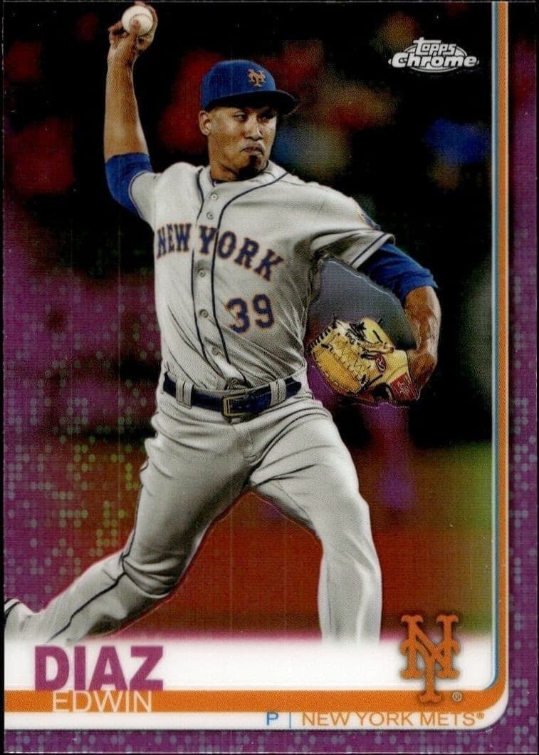 2019 Topps Chrome Edwin Diaz #74 trading card