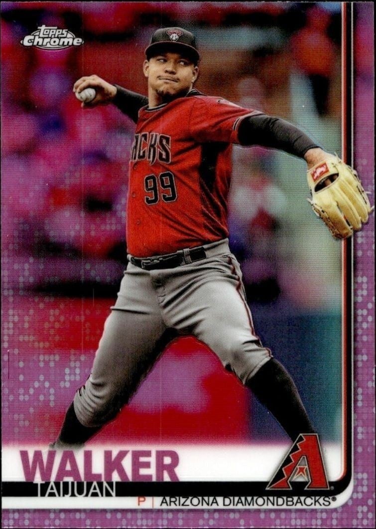 2019 Topps Chrome Taijuan Walker #143 trading card