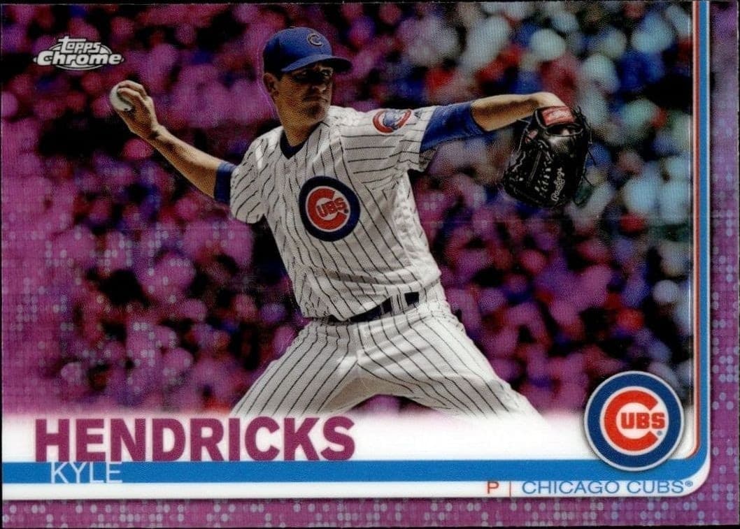 2019 Topps Chrome Kyle Hendricks #185 trading card