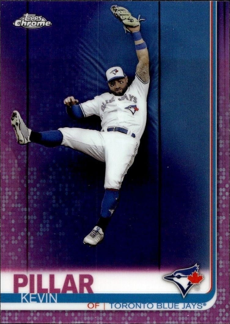 Kevin Pillar 2019 Topps Chrome #137 Baseball Trading Card - Front 2019 Topps Chrome Kevin Pillar #137 baseball trading card front