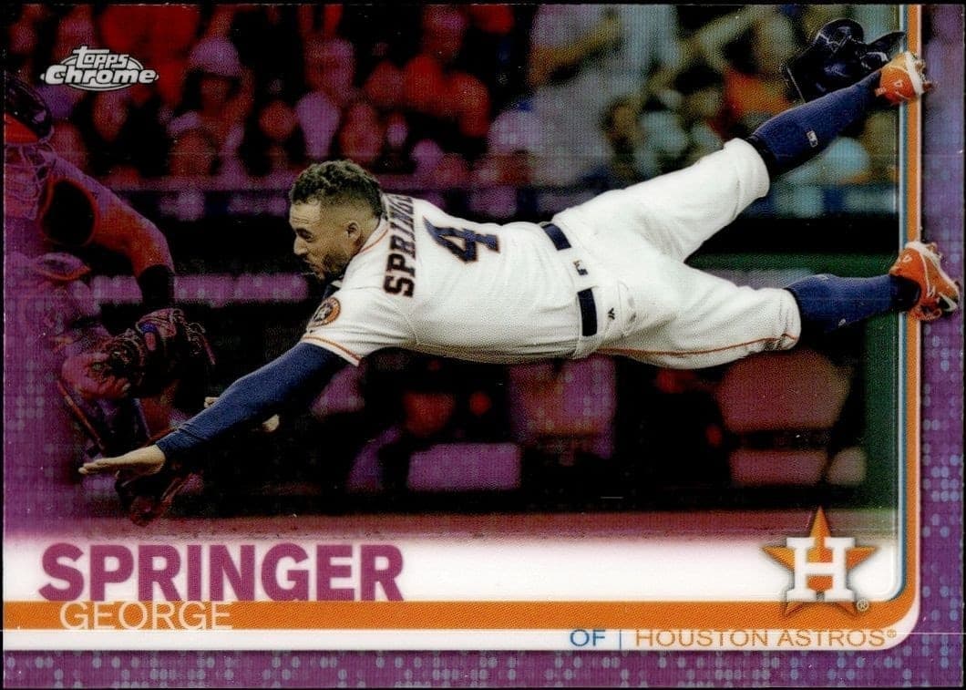 2019 Topps Chrome George Springer #42 trading card